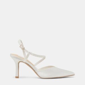 Dolce Vita Kamra Pearl Heels True White Satin